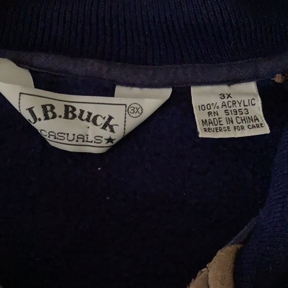 Vintage colorblock collared sweatshirt - Picture 2 of 5